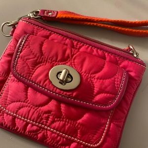 HOT PINK COACH WRISTLET